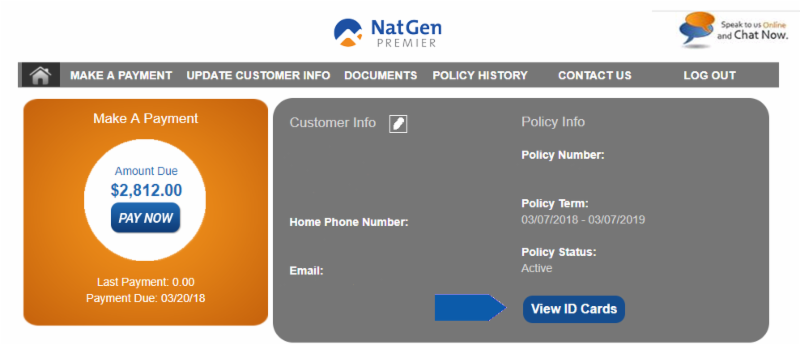 NatGen Premier Customer Portal
